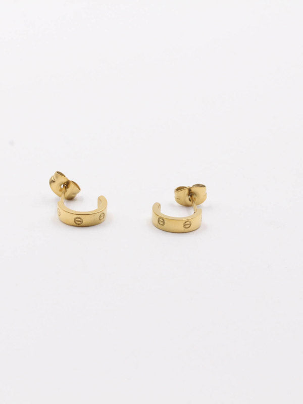حلق كارتير صغير 1 سم حلق CARTIER ذهبي