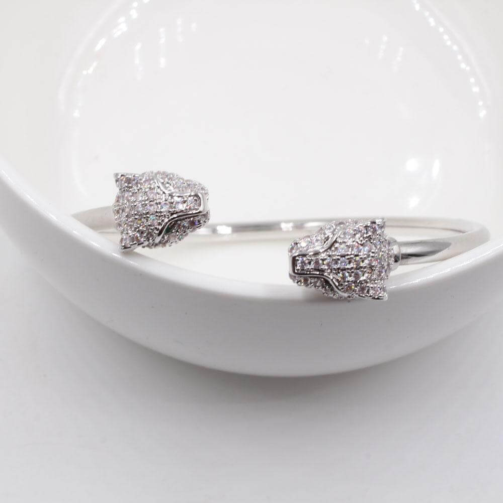 اسواره كارتير بانقل زركون اسواره متوفر 2 لون فضي