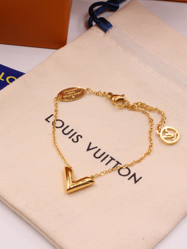 V اسواره لويس فيتون ناعم ذهبي اسواره louis vuitton ذهبي