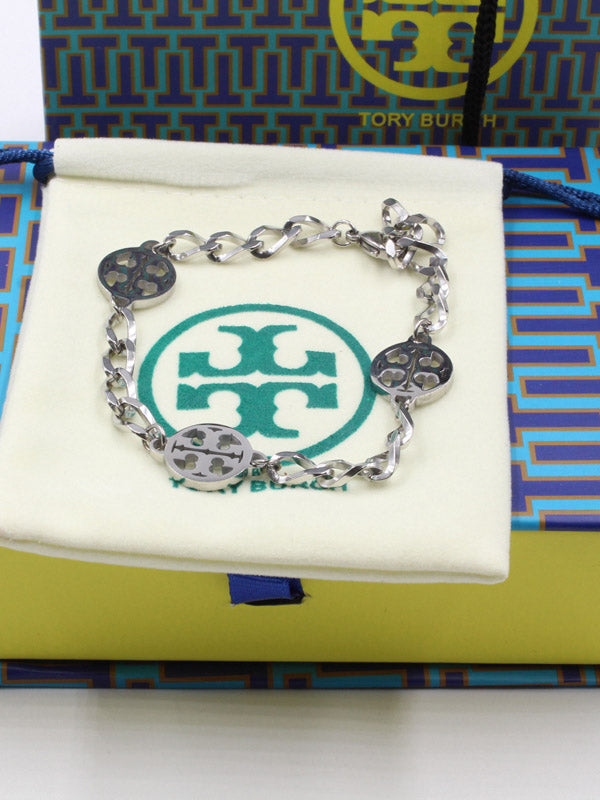 اسواره توري بورش جنزير اسواره tory burch فضي