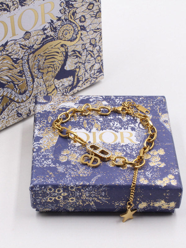 اسوارة ديور سي دي ناعمه ذهبية اسواره dior