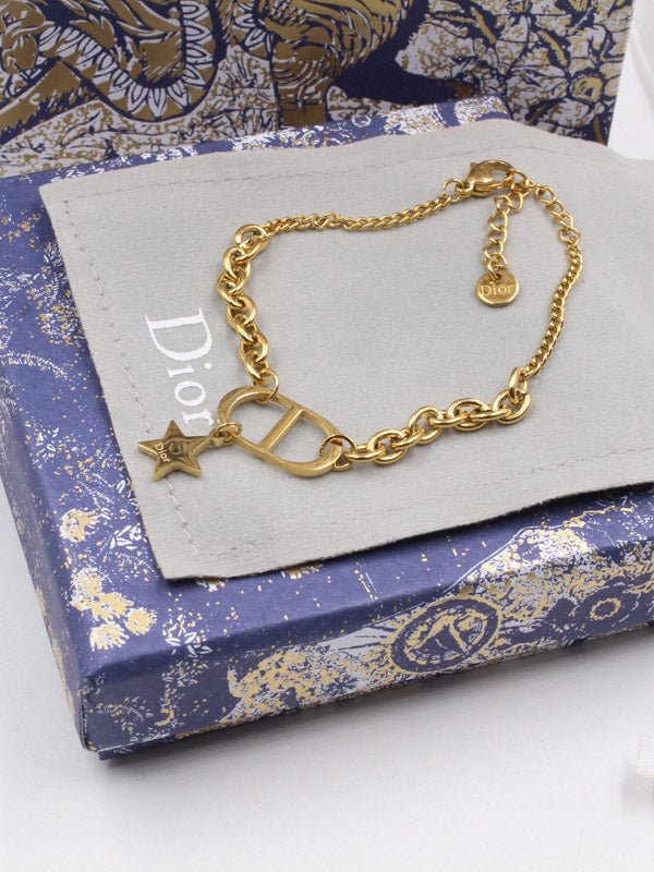 اسواره ديور CD ذهبية اسواره dior