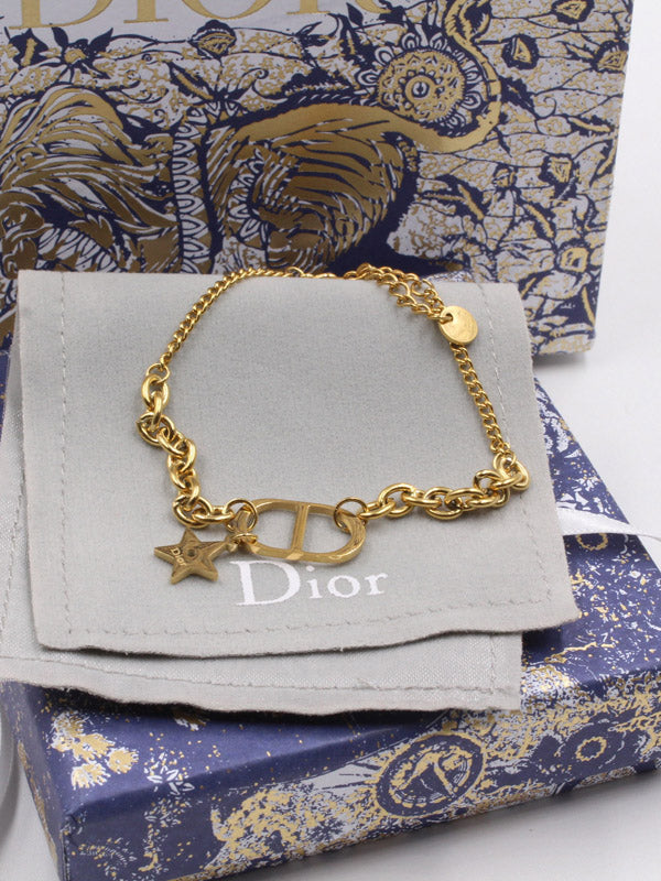 اسواره ديور CD ذهبية اسواره dior