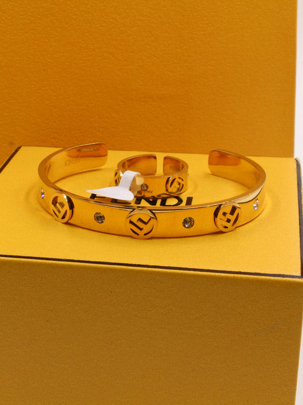 اسوارة وخاتم فندي فري سايز اسواره fendi