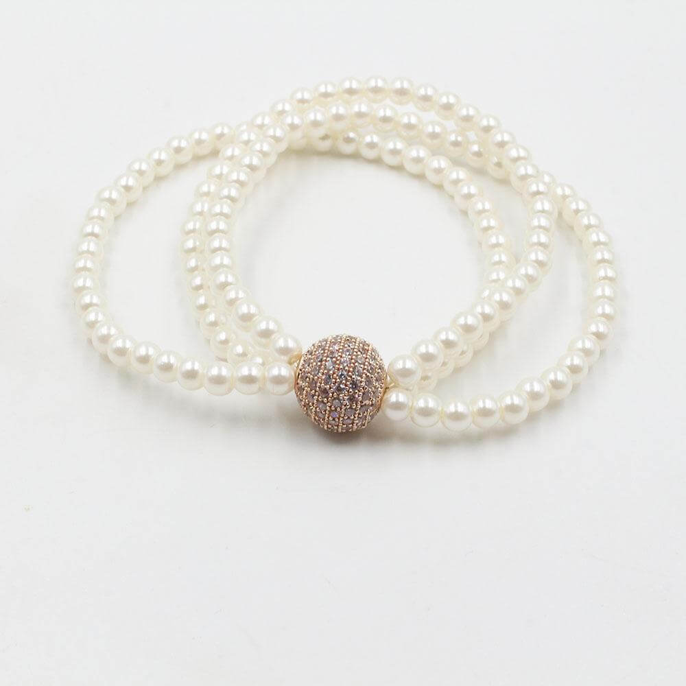 اسواره لولو زركون طبقات اسواره متوفر 3 لون نحاسي