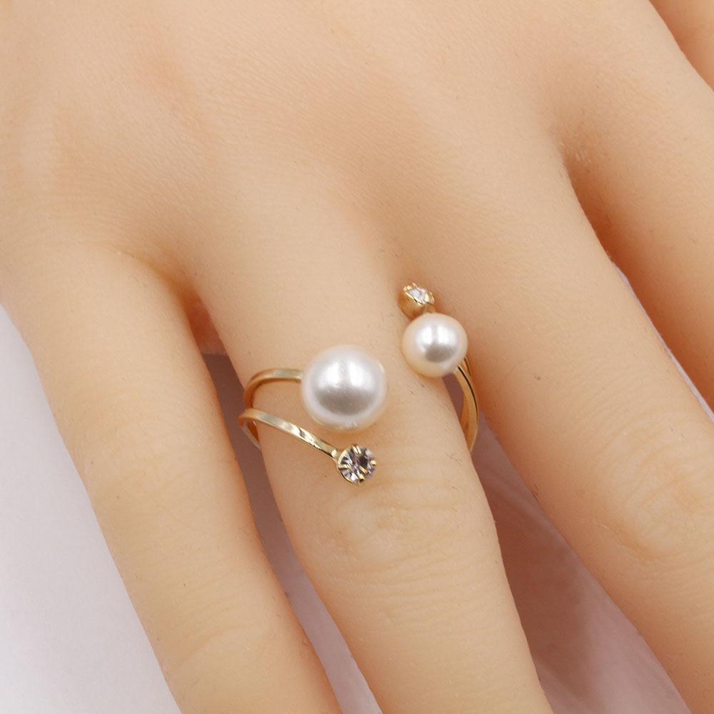 خاتم لولو بالكريستال خواتم متوفر 2 لون