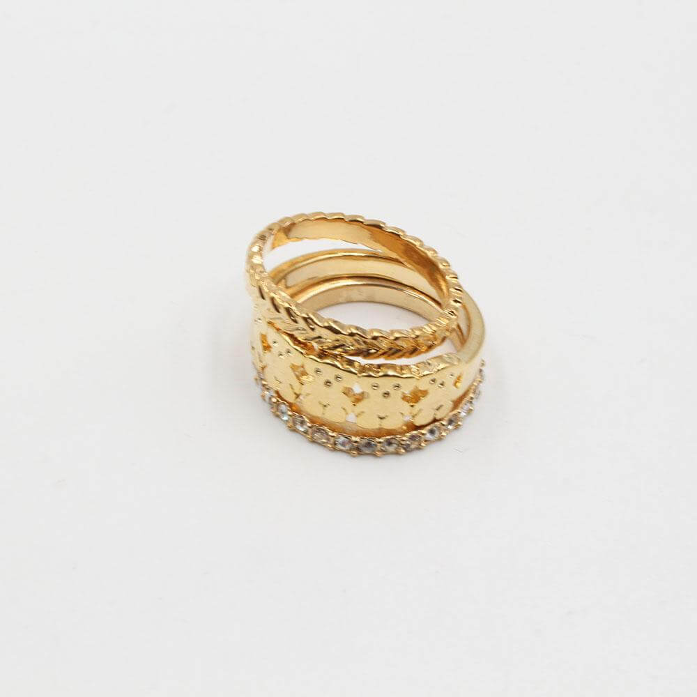 خاتم توس توينز خواتم دبدوب ذهبي 7