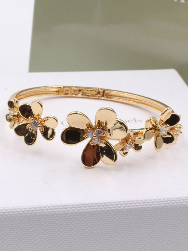 اسوارة فان كليف ملتي فلاورز ذهبي اسواره van cleef ذهبي