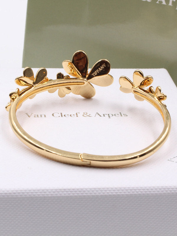 اسوارة فان كليف ملتي فلاورز ذهبي اسواره van cleef