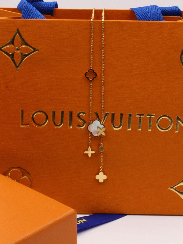 سلسال لويس فيتون فلاور ذهبي سلسال louis vuitton