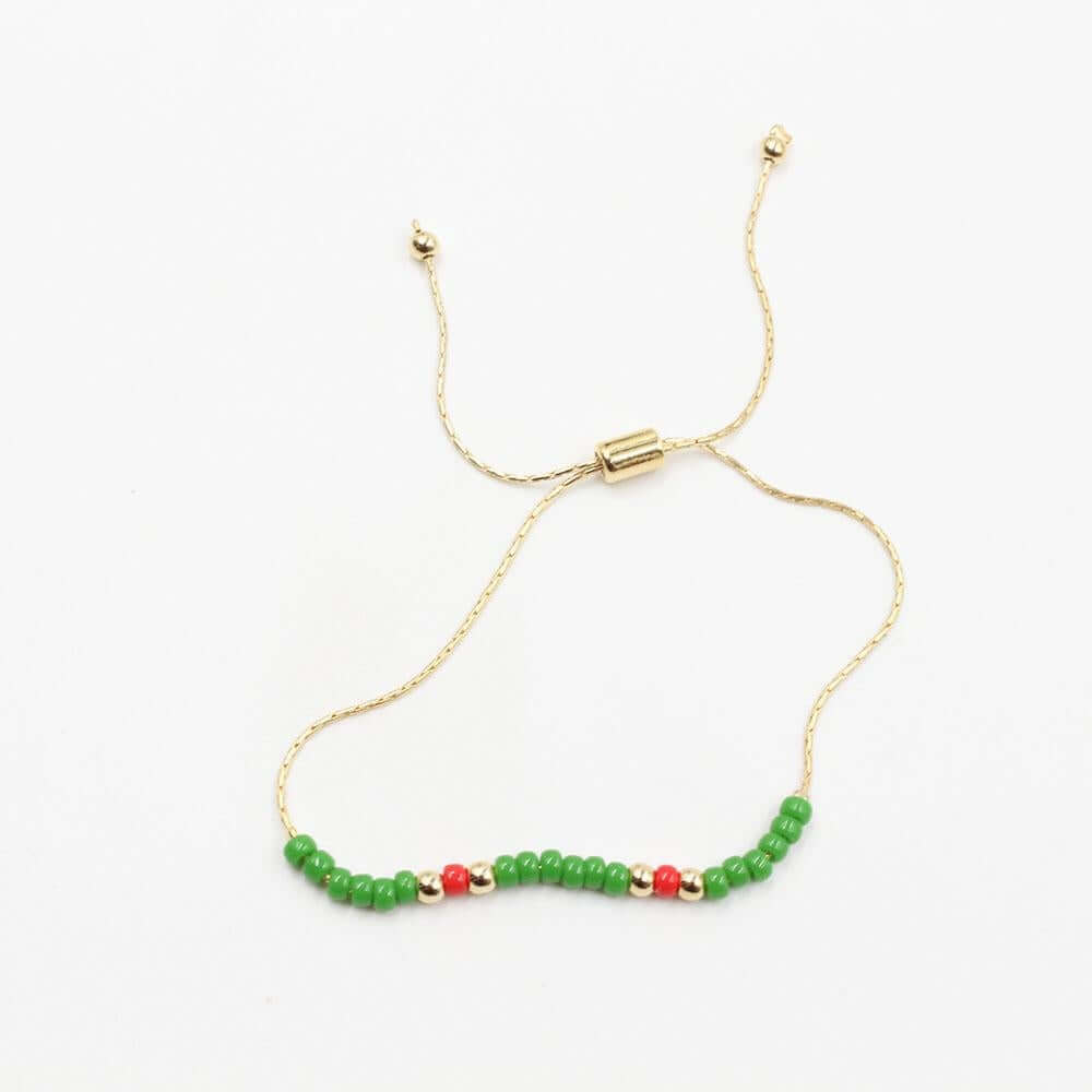 اسواره كوريه خرزيه سحاب اسواره متوفر 6 لون اخضر