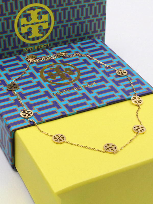 عقد توري بورش لوقو سلسال tory burch