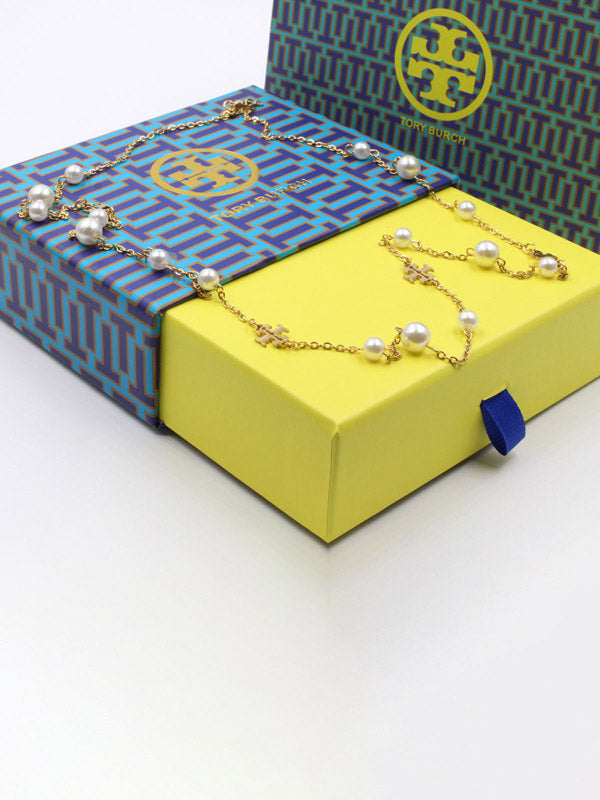 عقد توري بورش لولو لوقو سلسال tory burch