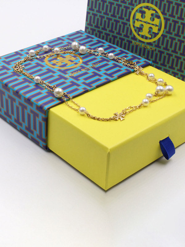 عقد توري بورش لولو لوقو سلسال tory burch