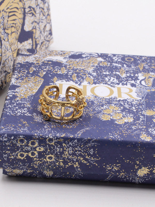 خاتم ديور سي دي شاين خواتم dior ذهبي