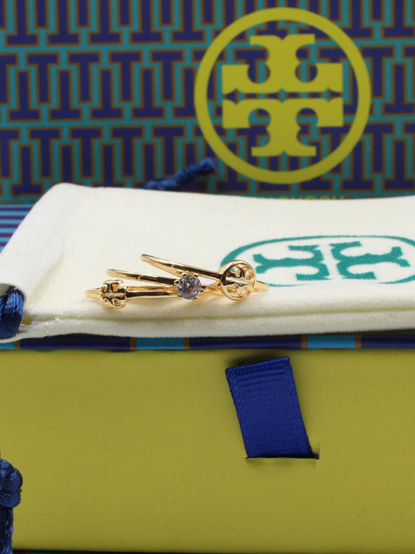 مجموعة خواتم توري بورش ذهبي خواتم tory burch