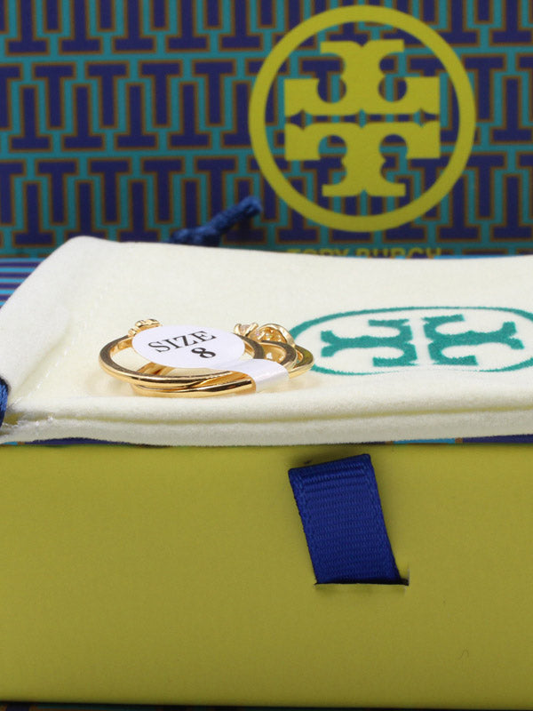 مجموعة خواتم توري بورش ذهبي خواتم tory burch