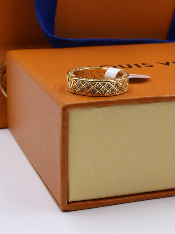 خاتم لويس فيتون زركون slim خواتم louis vuitton ذهبي 6