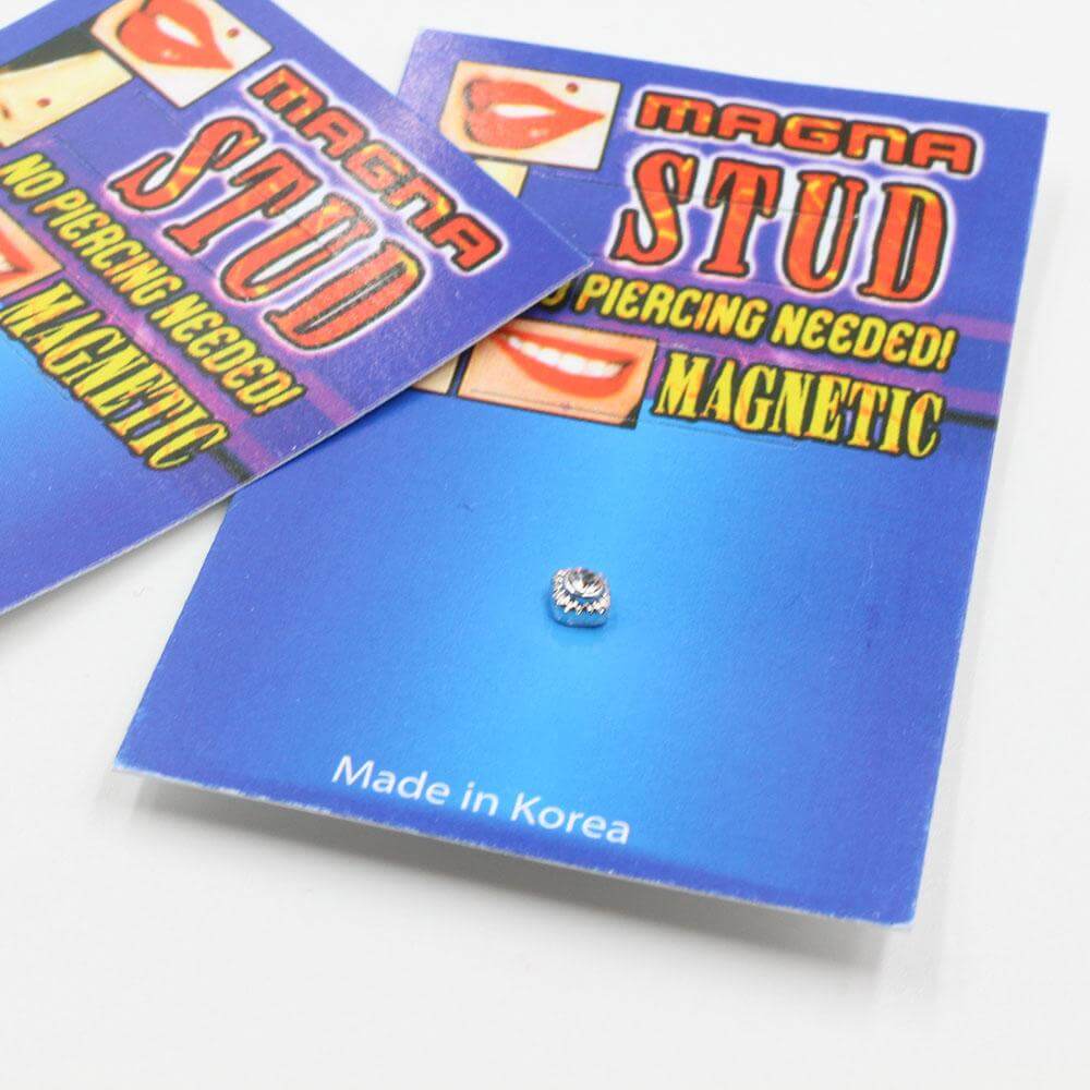 زمام مغناطيس معدني مربع بفص زمام متوفر 2 لون