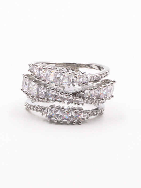 خاتم سواروفسكي خواتم Swarovski فضي 6