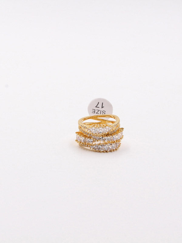 خاتم سواروفسكي خواتم Swarovski ذهبي 7