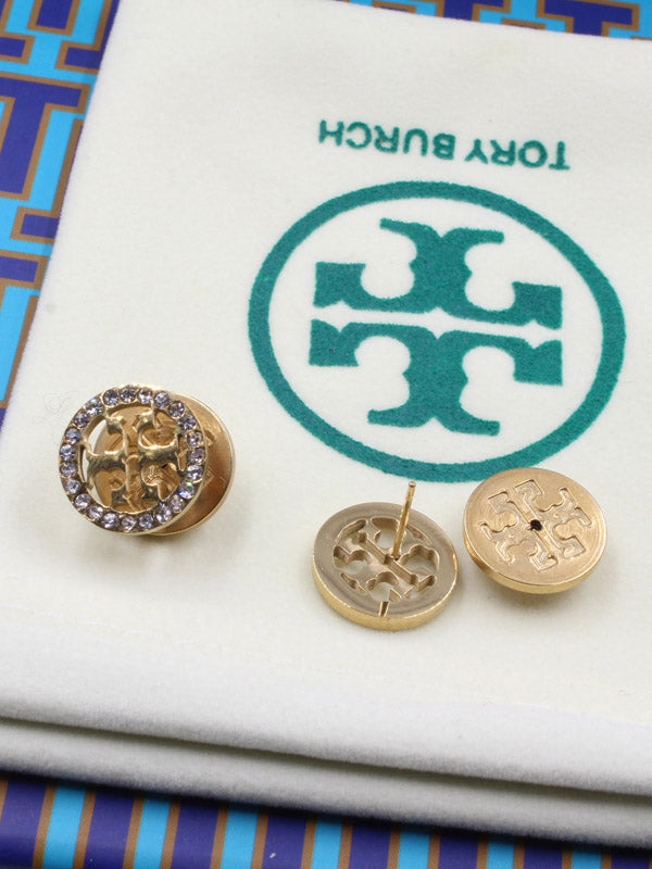 حلق توري بورش كرستال ميتال حلق tory burch