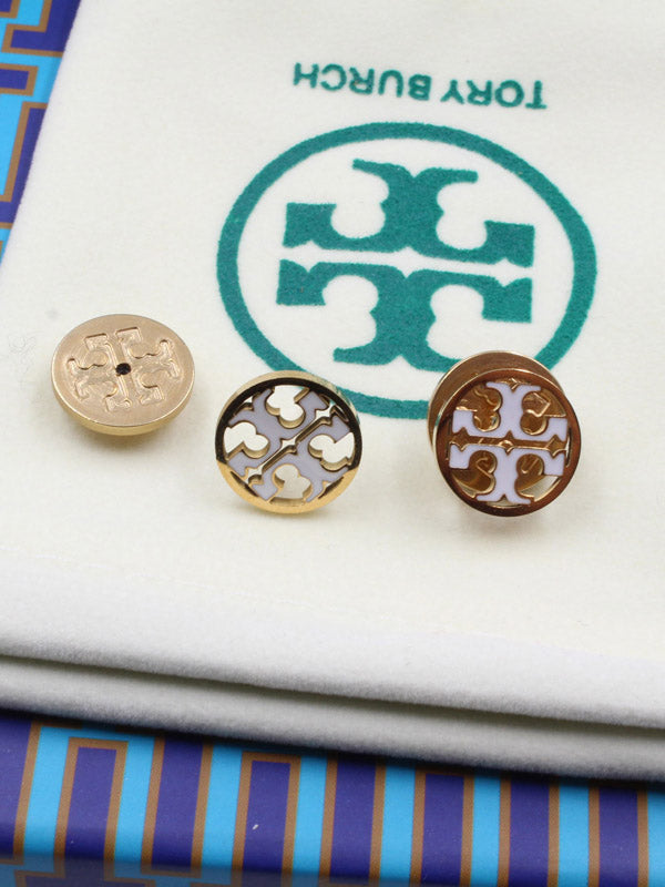 حلق توري بورش وايت ميتال حلق tory burch