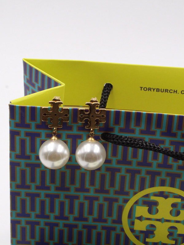 حلق توري بورش لولو حلق tory burch ذهبي