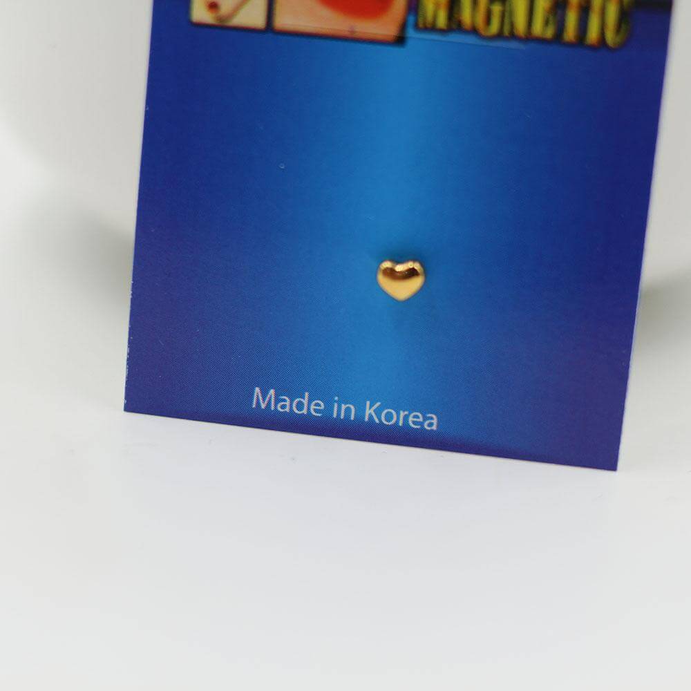 زمام مغناطيس معدني قلب زمام متوفر 2 لون ذهبي