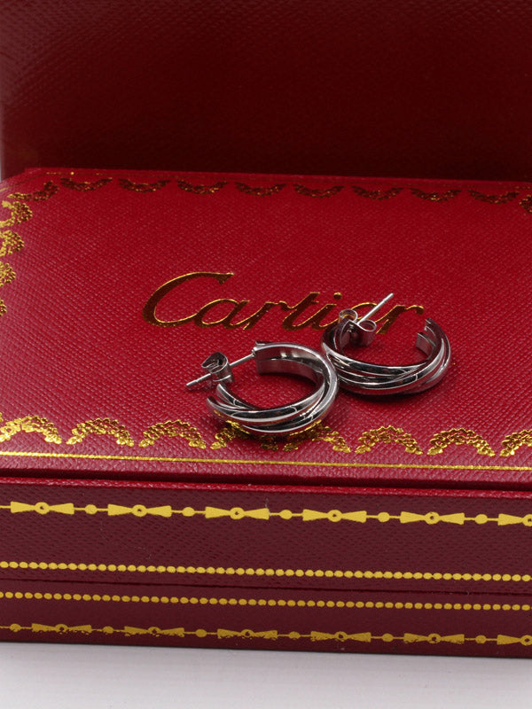 حلق كارتير مدور ستنلس ستيل حلق CARTIER فضي