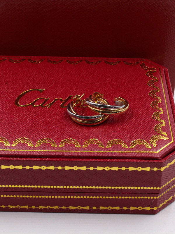 حلق كارتير مدور ستنلس ستيل حلق CARTIER