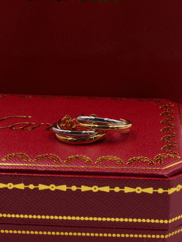 حلق كارتير مدور ستنلس ستيل حلق CARTIER
