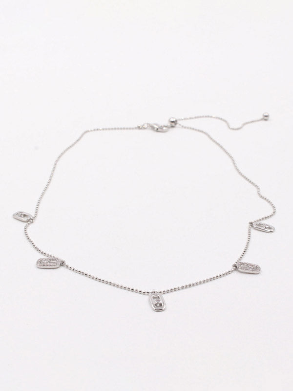 تشوكر ميسيكا ناعم زركون سلسال messika فضي