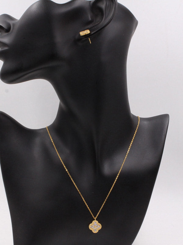 طقم فان كليف للاطفال زركون 2 قطع اطقم van cleef