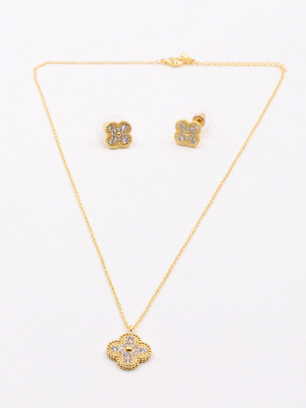 طقم فان كليف للاطفال زركون 2 قطع اطقم van cleef