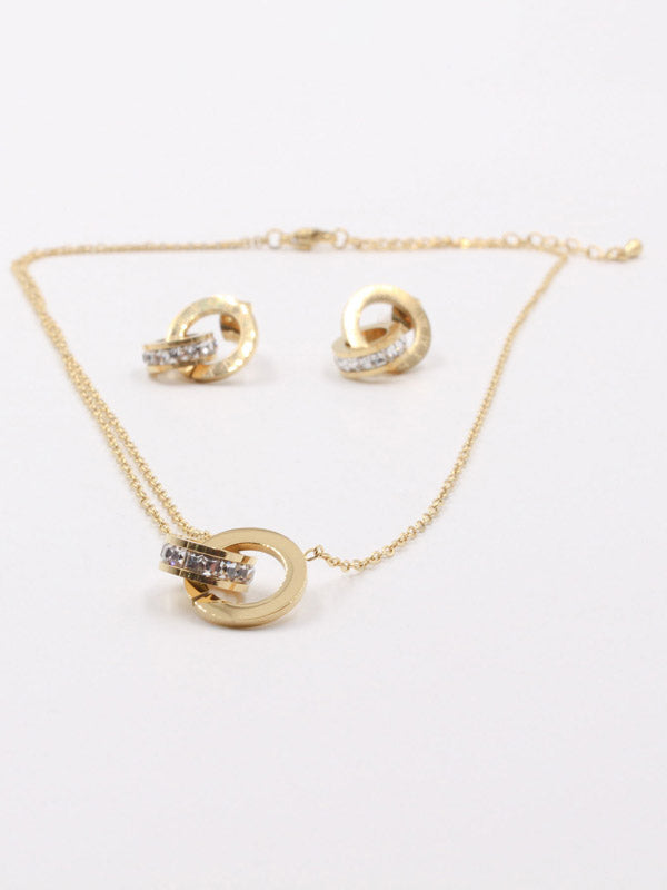 طقم بولغاري ذهبي مدور اطقم bvlgari