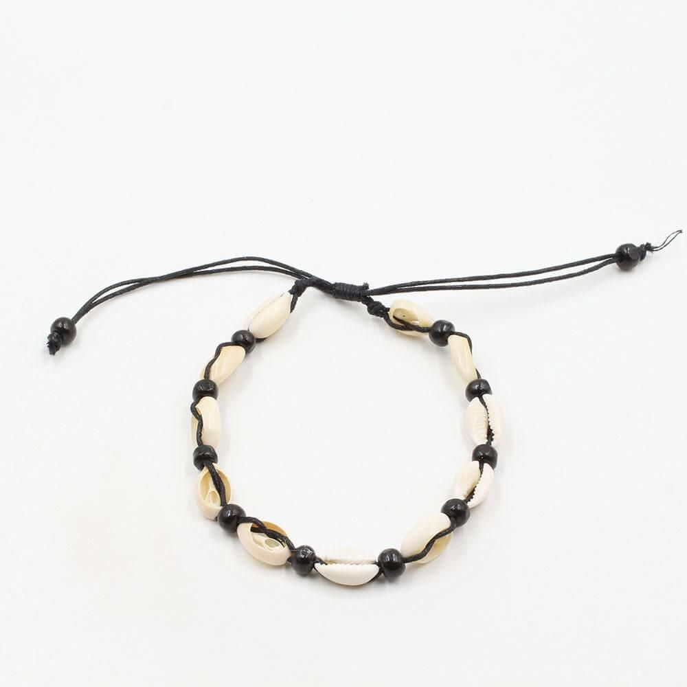 خلخال اصداف اسود خلاخل متوفر 4 لون اسود