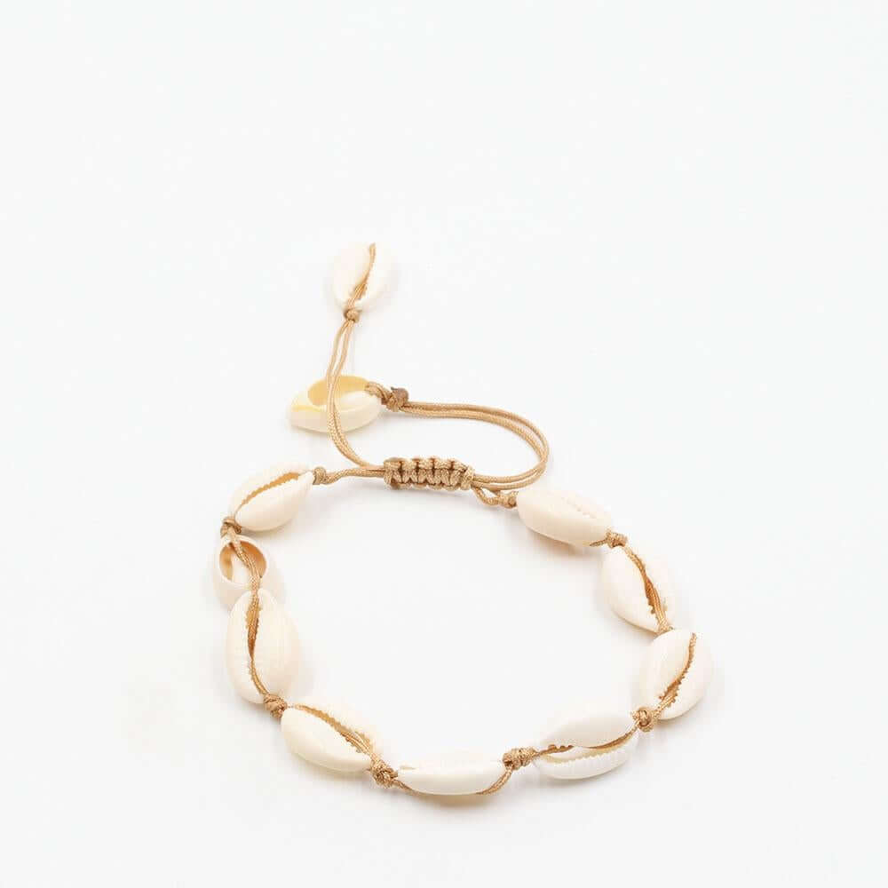 خلخال صدف خلاخل متوفر 4 لون بني