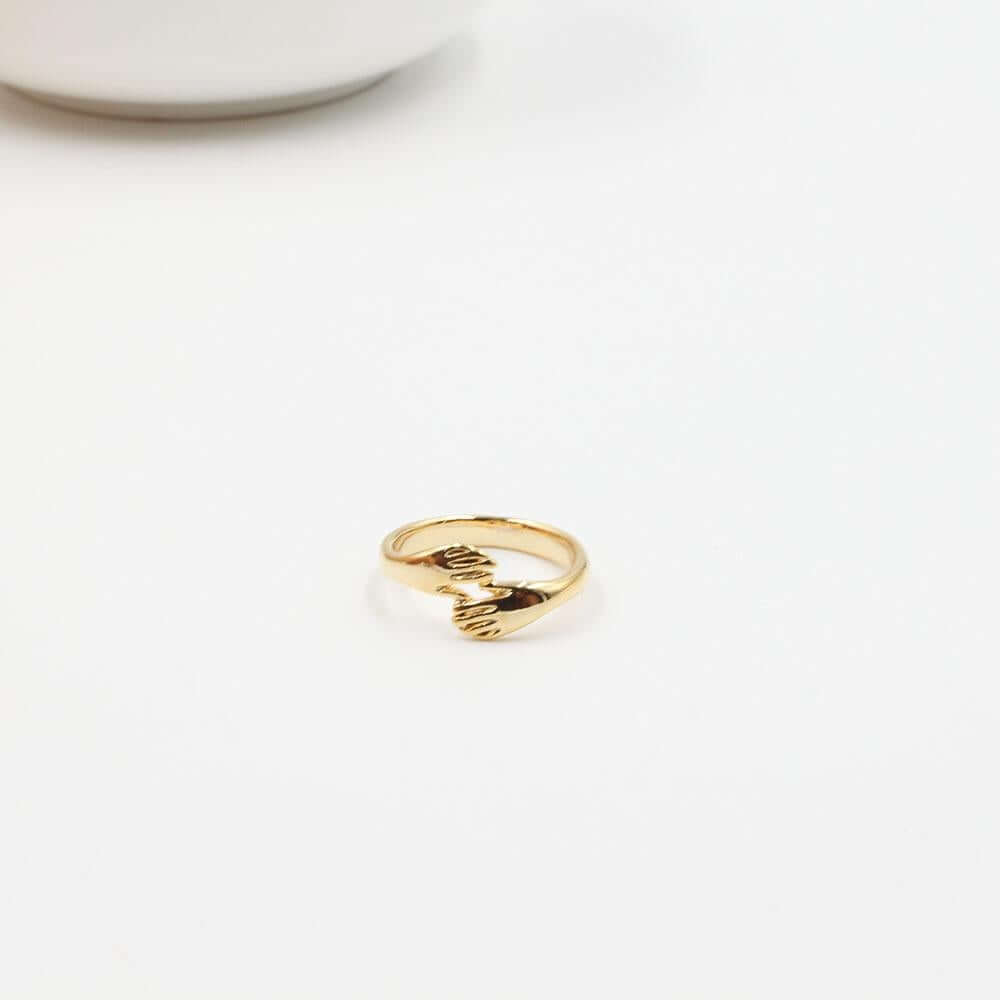 خاتم يد ناعم خواتم متوفر 2 لون ذهبي 7