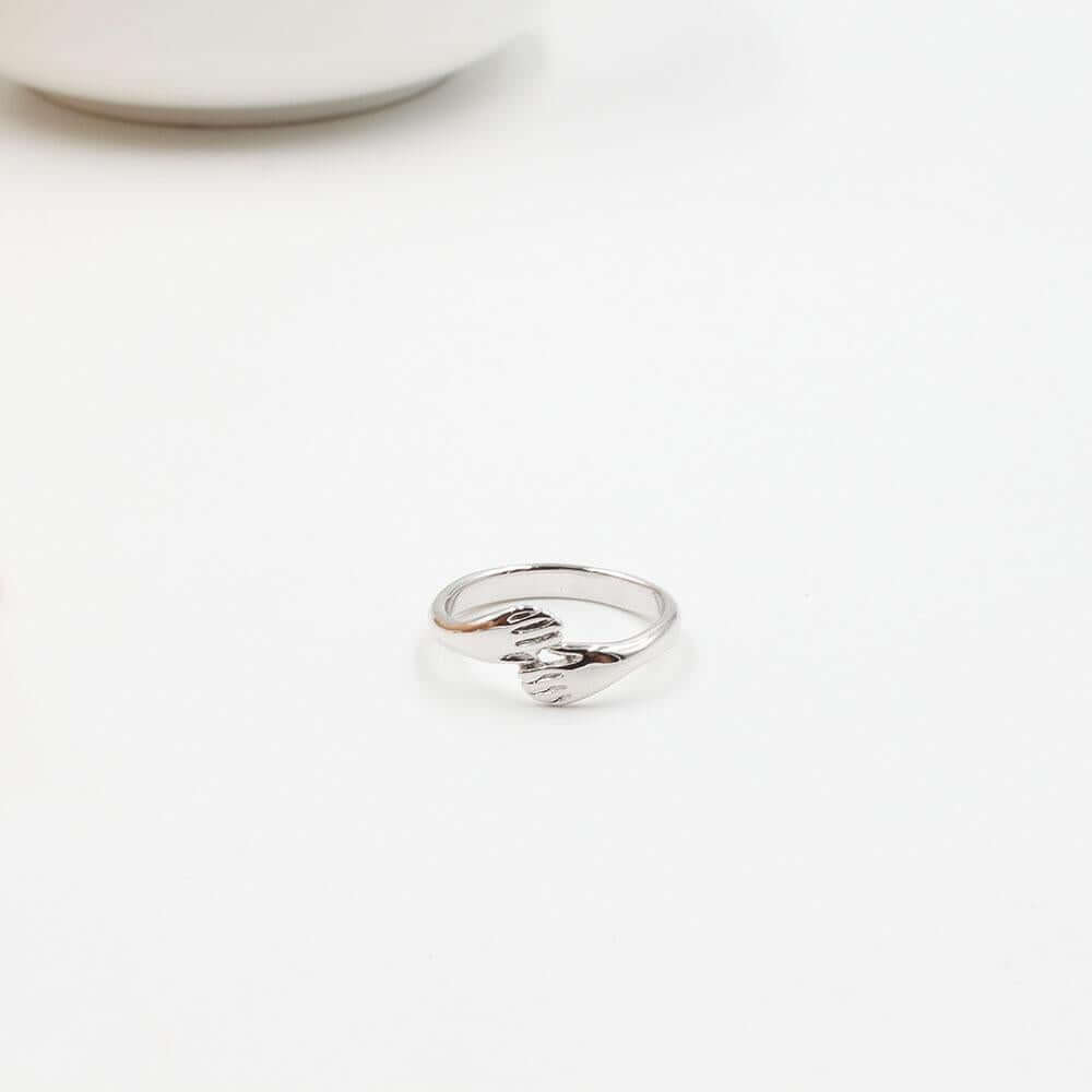 خاتم يد ناعم خواتم متوفر 2 لون فضي 9