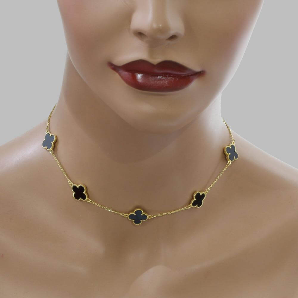 سلسال عقد فان كليف 5 وردات سلسال van cleef