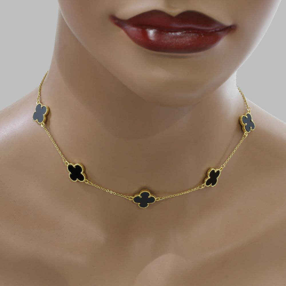 سلسال عقد فان كليف 5 وردات سلسال van cleef