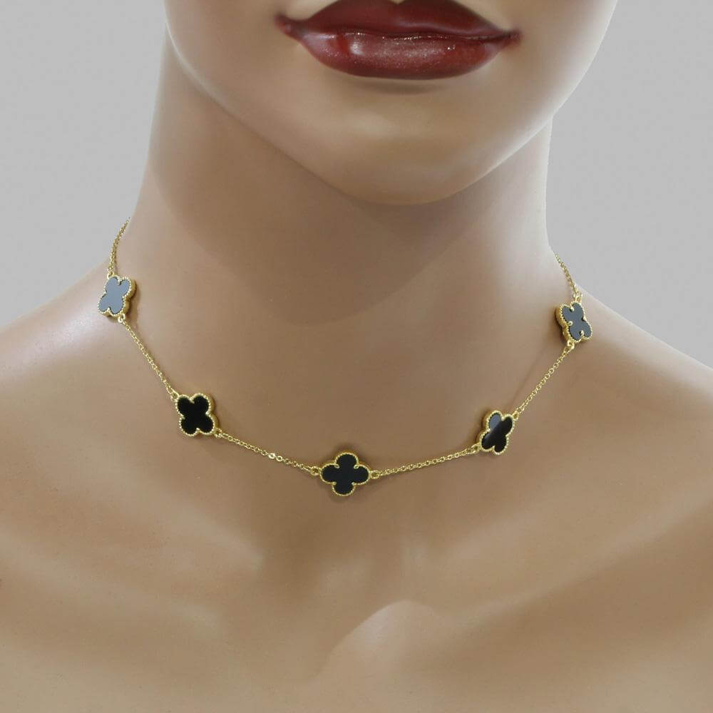 سلسال عقد فان كليف 5 وردات سلسال van cleef