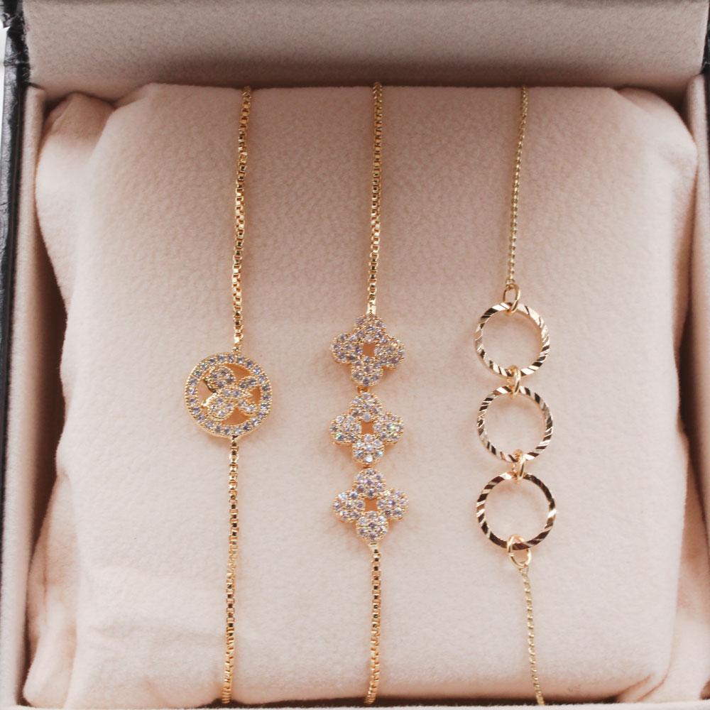 طقم اساور سحاب ذهبي اسواره متوفر 1 لون