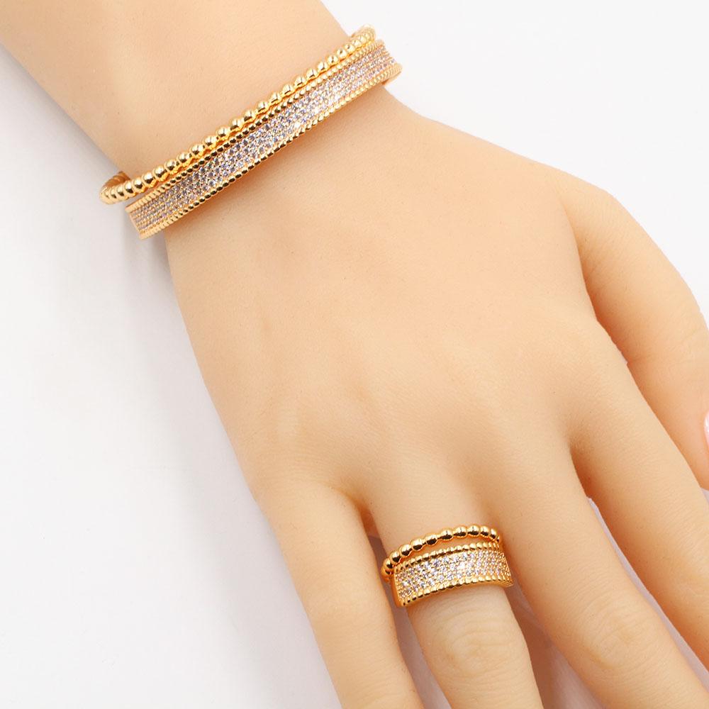 طقم اساور وخواتم فان كليف زركون اسواره van cleef