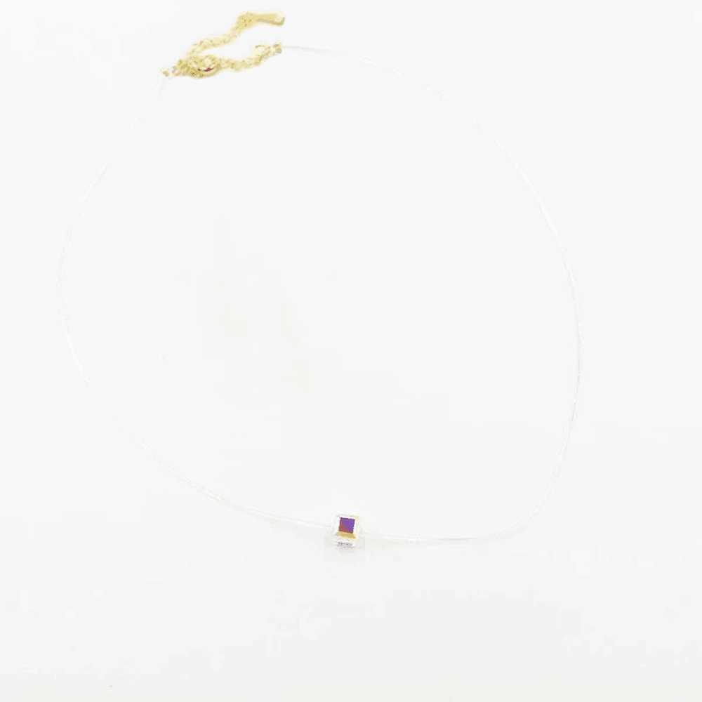 سلسال شفاف سوارفسكي سلسال متوفر 1 لون ذهبي