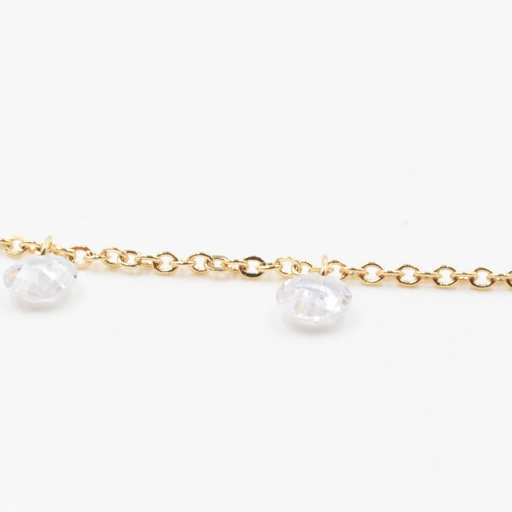 عقد زركون ناعم سلسال متوفر 2 لون