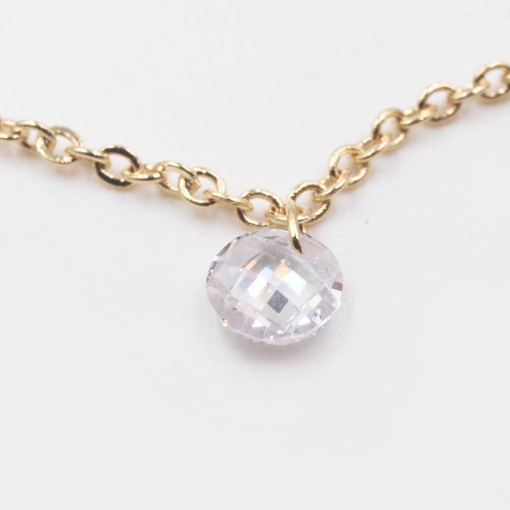 عقد زركون ناعم سلسال متوفر 2 لون