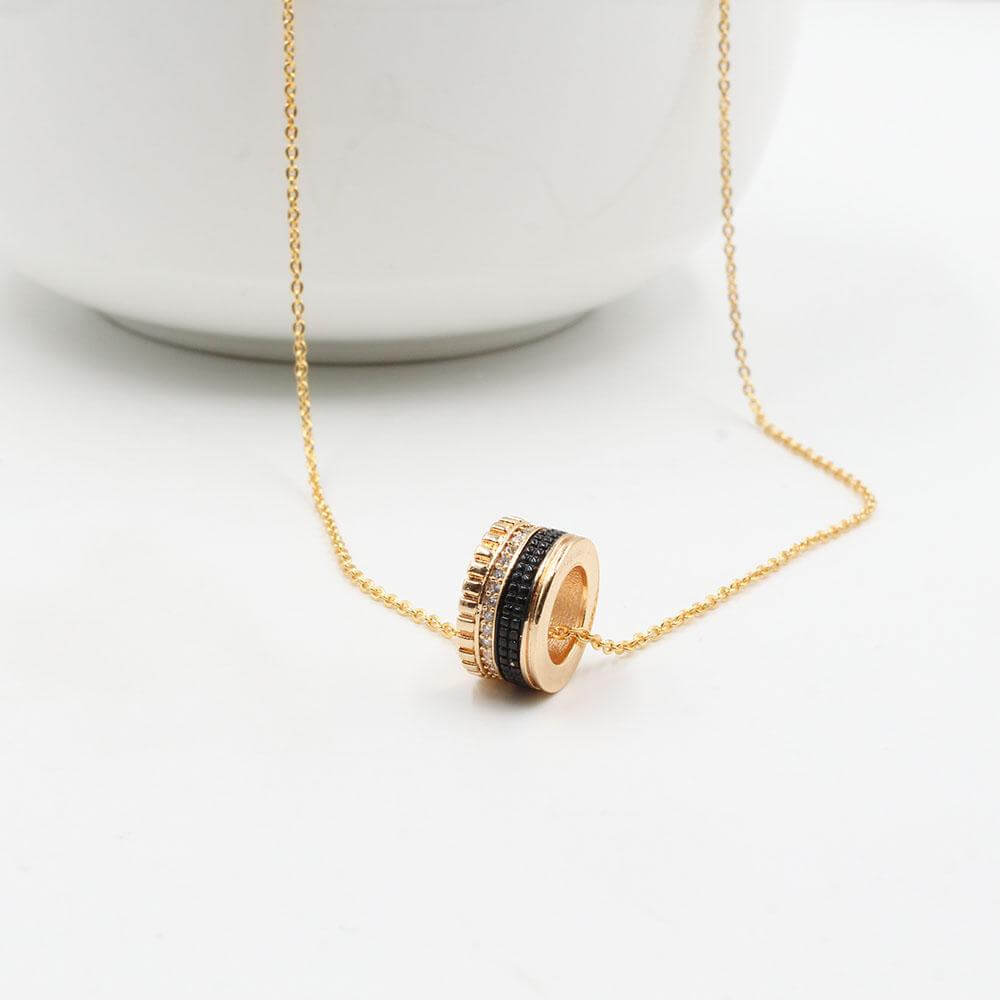 سلسال بوشرون ناعم زركون سلسال متوفر 2 لون ذهبي