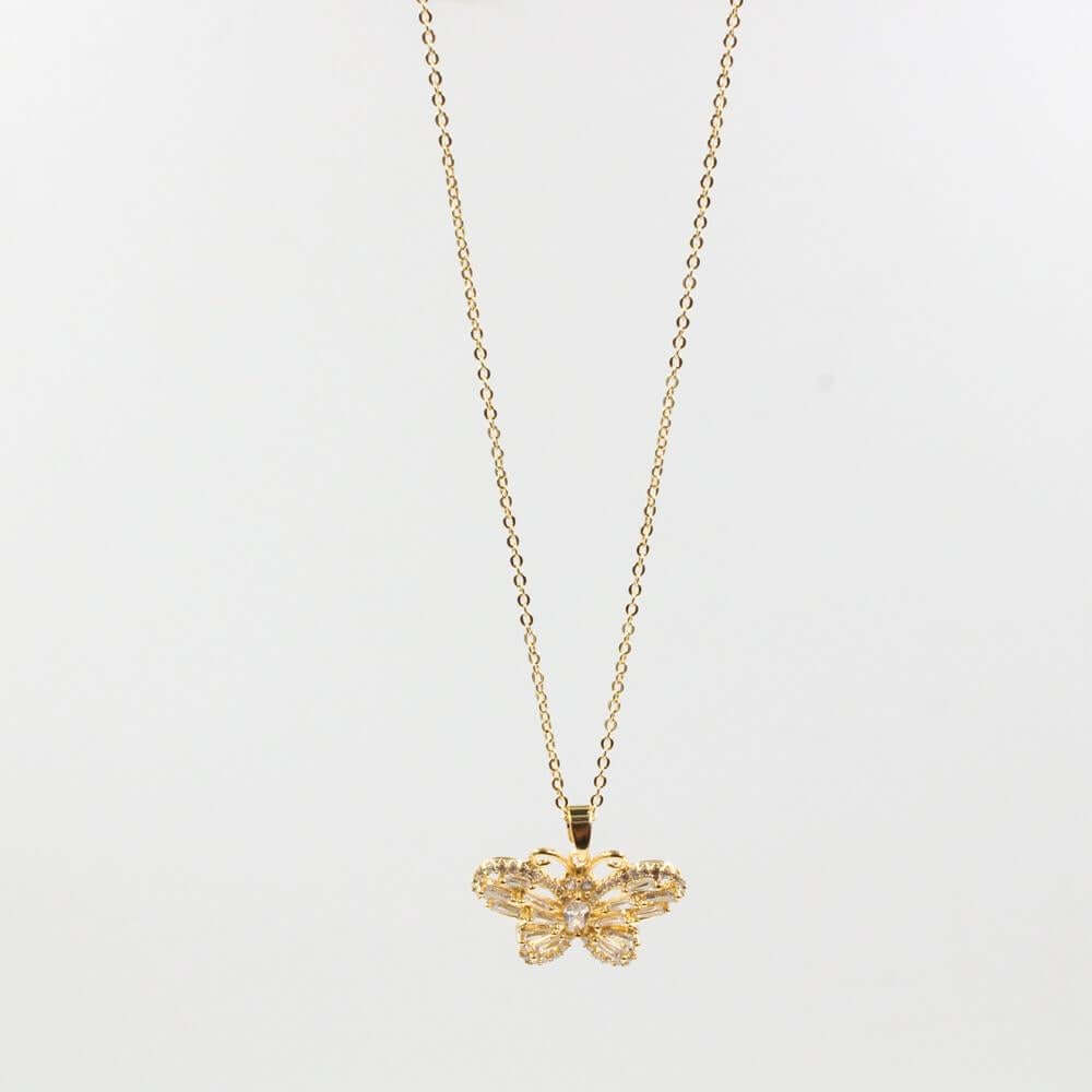 سلسال فراشه زركون سلسال متوفر 2 لون ذهبي